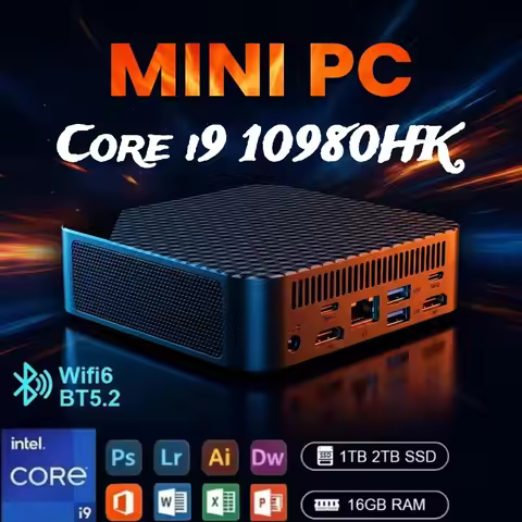 2026 NEW Powerful Mini PC Intel Core i9 10980HK Intel 16GB RAM 1TB 2TB SSD 4KHD Pocket Desktop PC Ga