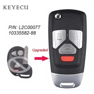 Keyecu Upgraded Flip Remote Car Key Fob 4 Buttons 315Mhz Id46 Chip B