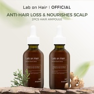Lab On Hair 2Pcs HairFall Control Ampoule - Reduces Hair Loss Rambut Rontok with PDO and Ginger