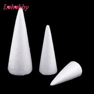 [Lohobby] Craft Foam Cones- 3Pcs Cone-Shaped Polystyrene Foam for Arts and Craft Use -