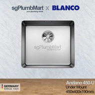 Blanco Andano 450U Stainless Steel Kitchen Sink sgPlumbmart x Blanco Germany