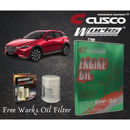 Mazda CX-3 2015 CUSCO JAPAN FULLY SYNTHETIC ENGINE OIL 5W30 SN/CF ACEA FREE WORKS ENGINEERING OIL FILTER