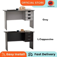 P2U ECO 4' Office Table with 3 Drawer/Study Table/Meja Pejabat dgn 3 Laci/Working Table/Meja Belajar