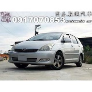 2005年 TOYOTA WISH 2.0 七人座 天窗 手自排 ABS 一手車 黑內裝