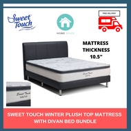 Sweet Touch Plush Top Winter Mattress with Divan Bed Bundle