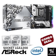 ASROCK B460M STEEL LEGEND B460 LGA1200 MOTHERBOARD + INTEL 10TH GEN CPU COMBO PROMO