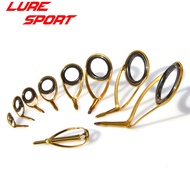 LureSport KT KL25 guide MN 8pcs 9pcs Guide set Gold Steel frame Black ring guide  Building component