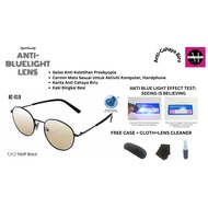 Spek mata Anti silau Anti-Cahaya Biru/Bluelight blocking lens bingkai Besi Rabun Silau