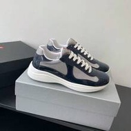 2026 New*1PRADA America's Cup Patent Leather Lace-Up Fashion Durable Low-Top Versatile Sports Casual