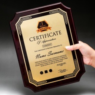 Custom Book Making Custom Award Plaque Piano Lacquer Franchise Custom Plaque Book Plaque Wooden Stan