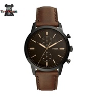 FOSSIL FS5437 Townsman 44mm Chronograph Brown Leather Watch