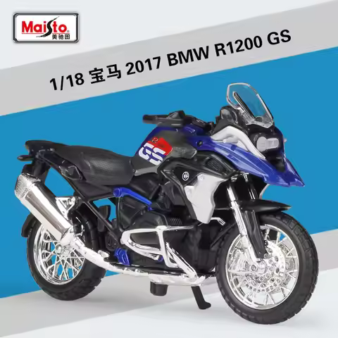 Maisto 1:18 Bmw R1200 Gs 2017 R 1200 Mock-up Alloy Motorcycle Model With Chassis
