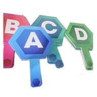 4 ABCD answer boards, ABCD dotting boards, fomex dotting cards, made to order