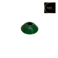 HIJAU WD E27 Hanging Green Cap Green Cap/ Black Cap 19cm Outdoor Street Light Cap PVC Thick Bowl