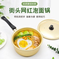 Internet Celebrity Street Instant Noodle Pot Small Saucepan Korean Style Ramen Pot Commercial Stall Instant Noodles Cooking Noodle Pot Soup Pot an Aluminum Pot