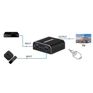 New Bluetooth dual-mode 8K 60Hz HDMI Switch 2X1 4K@120Hz HDMI-Compatible 8K Switcher 2 In 1 Out Selector Adapter VRR HLG HDR10+ For PS5 TV Box XBOX X