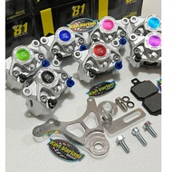 CALIPER + REAR disc BRACKET MX KING RX KING VIXION SATRIA FU R15 V2 formula 81 racing part 8.1 thail