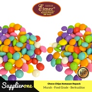 Choco Chips Elmer Warna Warni 250g / Choco Chip Repack Warna Warni / Rainbow Chips Elmer Repack