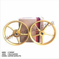 VELG RACING SATRIA FU SANCA GOLD PALANG 5 VELG V ROSSI GOLD SATRIA FU