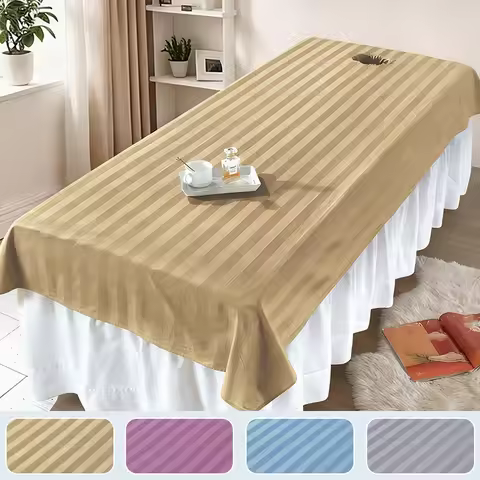 New 1PC Pure Cotton Beauty Salon Bed Sheet Soft Breathable Reusable Beauty Massage Table Set Bed She