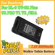 Walkie Talkie Battery for Baofeng BL-9 UV-9R Plus/9R PRO V1 V2 /ERA Type-C Charging Radio Rechargeab