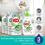 Ka Anti-bacterial Liquid Detergent 1.5L + 1.6L x2 Refill