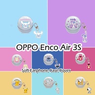 【Hot sale】For OPPO Enco Air 3S Case Transparent cartoon Soft Silicone Earphone Case Casing Cover