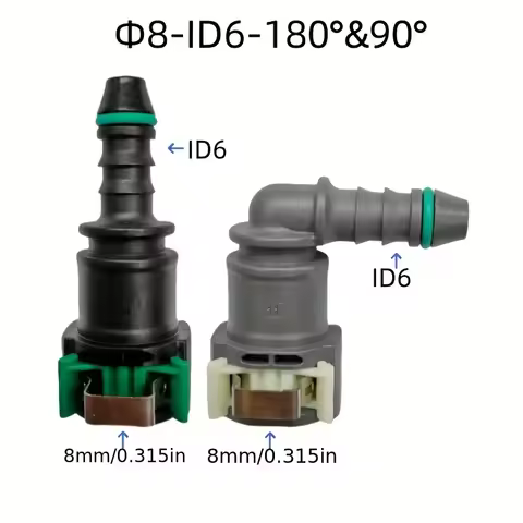 D8mm-ID6 Fuel line connectors quick connector female joint connector fuel filter for Peugeot and Cit