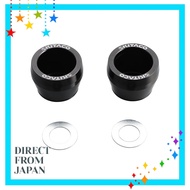 KITACO Axle Protector (Black/Red) for φ15 Axle Shaft - Set of 2 for XSR125 (RE46J) BVF1/2, GSX-S125 