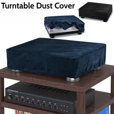 Player Vinyl Record Storage Cap Stereo Turntable Protective Cover Record Player Dust Case for Audio-