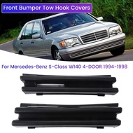 Car Front Bumper Tow Hook Covers Caps 1Pair Fits for - S-Class W140 4-DOOR 1994-1998 1408850926 1408