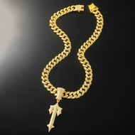 Full Diamond Sword Pendant Hip Hop Necklace