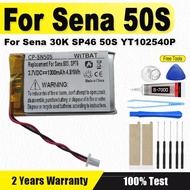 3.7V 1300mAh Rechargeable Battery FOR Sena 30K,Sena 50S, Sena 50S SP75 S7A-SP75 Motorcycle Bluetooth
