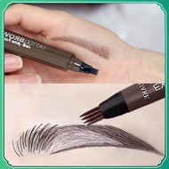4 Points Eyebrows Pen 4d Hair-like Eyebrow Tattoo Pen Waterproof Fine Sketch Liquid Lazy 4d Imitation Ecological Eye Brow uni