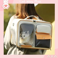 Multifunctional Cat Bag Dog Backpack Pet Cat Canvas Carrier Backpack Transparent Small Dog Puppy Bun