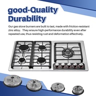 4Pcs Portable Gas Stove Burner Replacement - Burner Head Parts Stove Range Gas Burners Gas Stove Gas