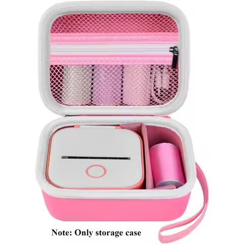 Label Maker Case for Memoking T02/ for Phomemo M02/ M02S/ M02 Pro/ Q30S/ Ponek Mini Pocket Printer, 