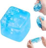 Ice Cube Squishy Toys, Squishy Fidget Toys, Cube Block Stress Balls for Adults Stress Relief