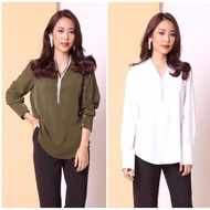 【2020 魅力上衣 Glamour Blouse】 army Green 军绿色 (free size)