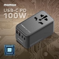 MOMAX - 100W GaN 快充通用旅行轉插 5 Port (3C2A) PD 1-World 全球旅行通用萬用 快充充電插座 轉換插頭 旅行充電器 - 黑色 (UA10UKD)