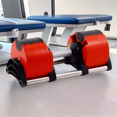 Adjustable Gym Weights Set 50kg Cast Iron Barbell and Dumbbells for Home Use Fitness Equipment