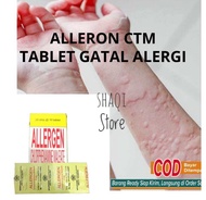 COD -  ALLERON CTM Obat Gatal - Gatal Paling Ampuh Anti Alergi Gatal Kulit  Tablet Gatal Selangkangan Kulit Alergi Menahun Harga Untuk 1 strip 10 Tablet