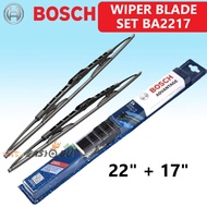 Bosch Advantage BA2217 Wiper Blade Set (1 Pair) -Proton Saga BLM / FL / FLX / VVT Car Windscreen Wip