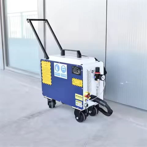Laser Cleaning Machine Portable 100w JPT Pulse Laser for Metal Cleaning Stone Wood Rust Paint Remova