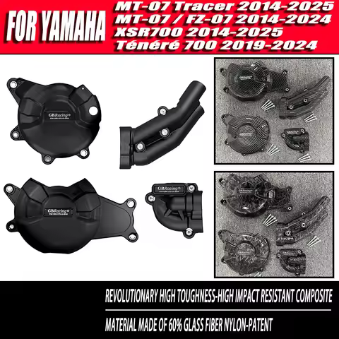 Engine Protective Cover For YAMAHA MT07 FZ07 SXR700 2014-2025 MT-07 TRACER 2014-2025 Tenere 700 2019