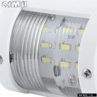 SIMULR Boat Signal Light, 12V/24V 3W LED Navigation Lamp, Durable 135 Degrees IP66 Mast Lamp Boat Us