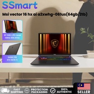 Msi vector 16 hx ai a2xwhg-061us(64gb/2tb) [16" FHD+, IPS-Level 144Hz 45% NTSC]