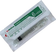 Elimedical Veterinary Syringe Without Needle, Luer Lock 6cc 100pcs/box 05LT
