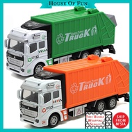 Truck Toys Lori Mainan Lorry Toys Garbage Truck Toys for Boys Construction Toy Vehicle Alloy Pull Ba