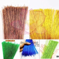 Zinc and zinc threads, bundle of 20 strands, about 80cm long, 0.6mm thick, 24mm type, used to make f